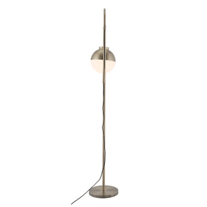 Waterloo Floor Lamp White & Bronze - Elite Maison