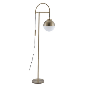 Waterloo Floor Lamp White & Bronze - Elite Maison