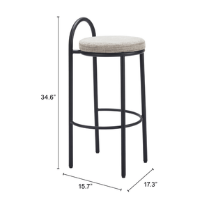 Sisal Barstool Beige Tweed - Set of 2