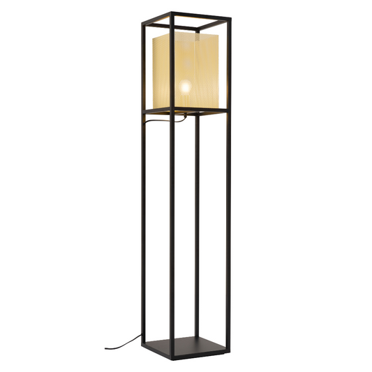 Yves Floor Lamp Gold & Black - Elite Maison