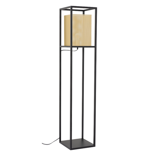 Yves Floor Lamp Gold & Black - Elite Maison