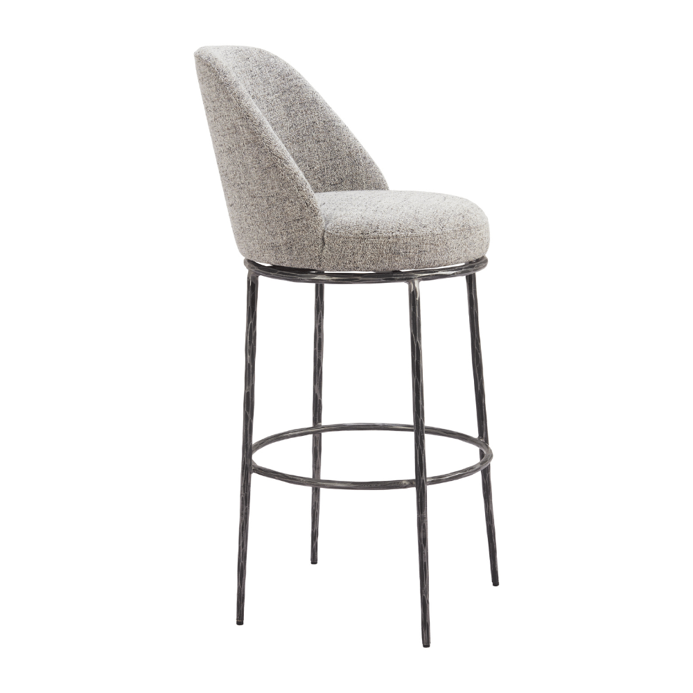 Nordhavn Swivel Barstool Gray