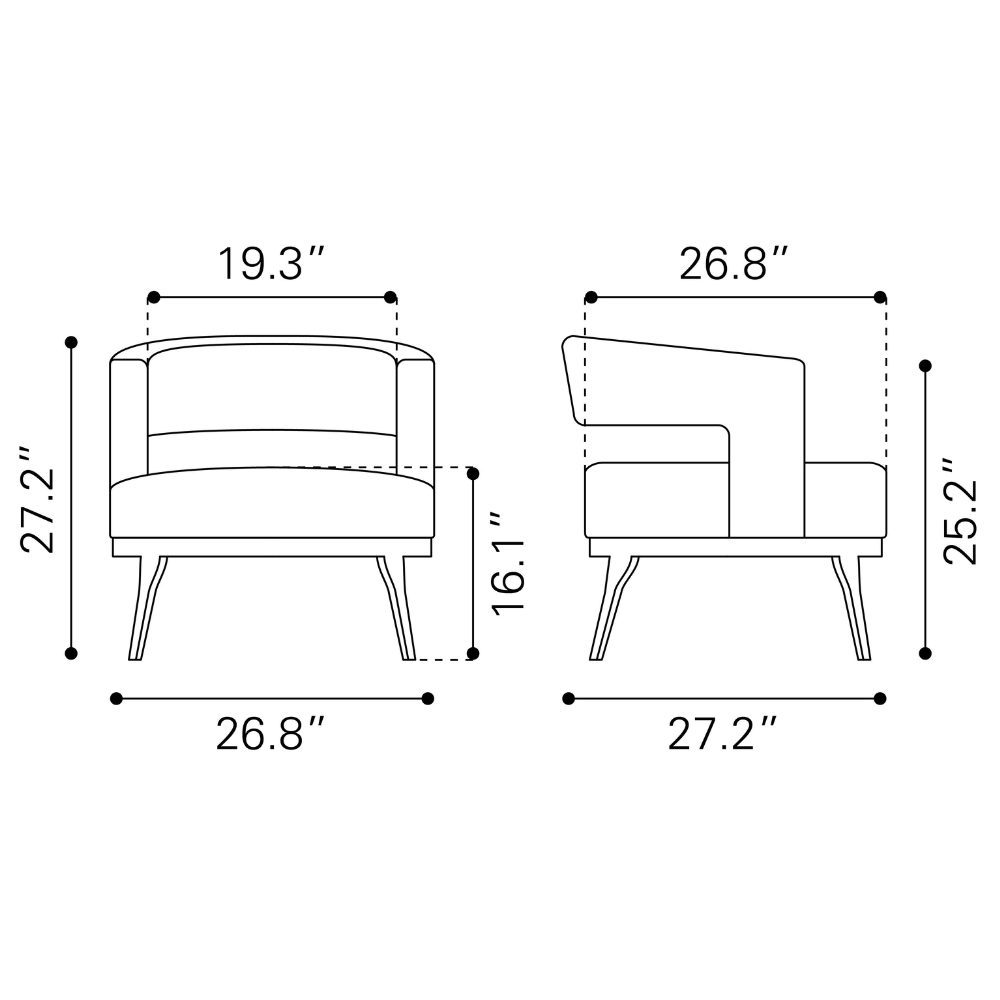Penryn Accent Chair Beige - Elite Maison