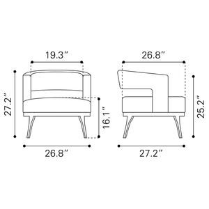 Penryn Accent Chair Beige - Elite Maison