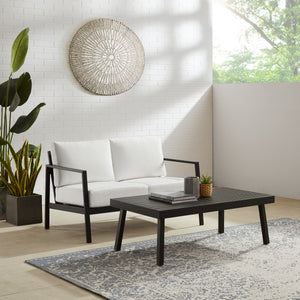 Alora Aluminum Natural Loveseat