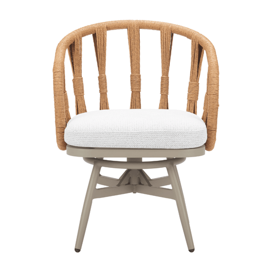 Multicolor Safal Swivel Dining Chair by Zuo with a modern design and ergonomic shape, perfect for dining spaces.