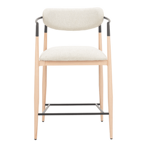 Equinox Counter Stool Oyster Gray & Natural - Elite Maison
