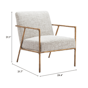 Norrebro Accent Chair Beige Frost - Elite Maison