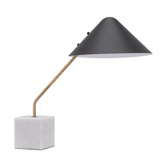 Pike Table Lamp Black & White - Elite Maison