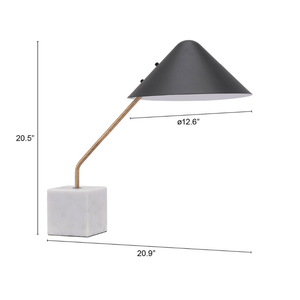 Pike Table Lamp Black & White