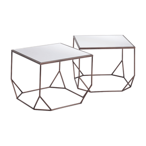 Arzon Coffee Table Set Bronze