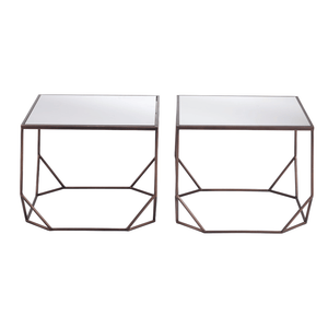 Arzon Coffee Table Set Bronze