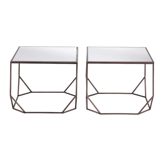 Arzon Coffee Table Set Bronze