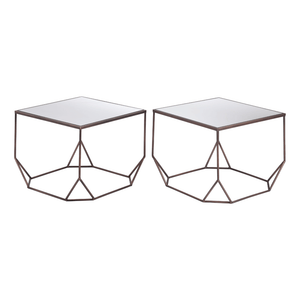Arzon Coffee Table Set Bronze