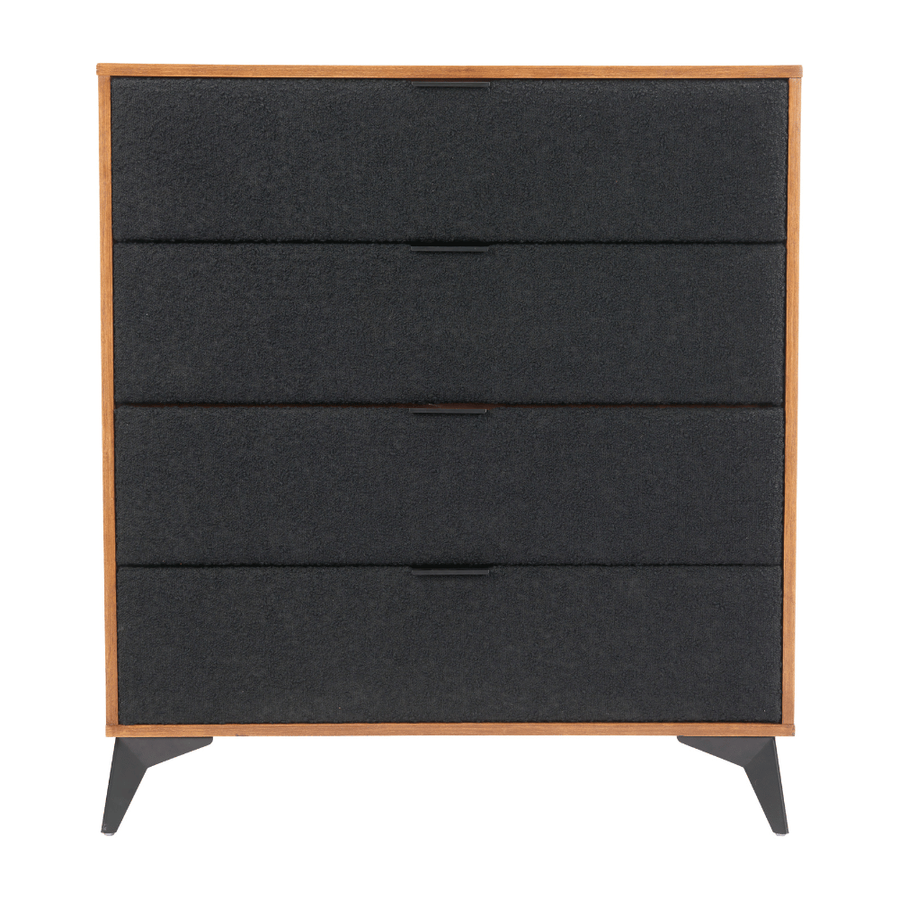 Zarif Chest Black & Walnut