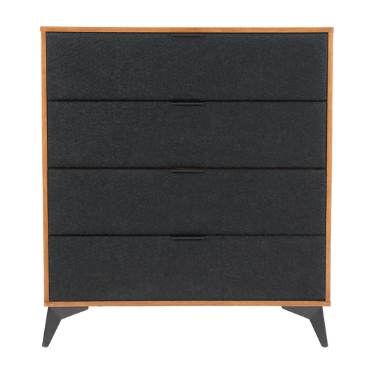 Zarif Chest Black & Walnut