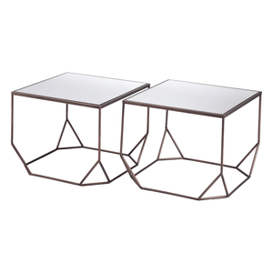 Arzon Coffee Table Set Bronze