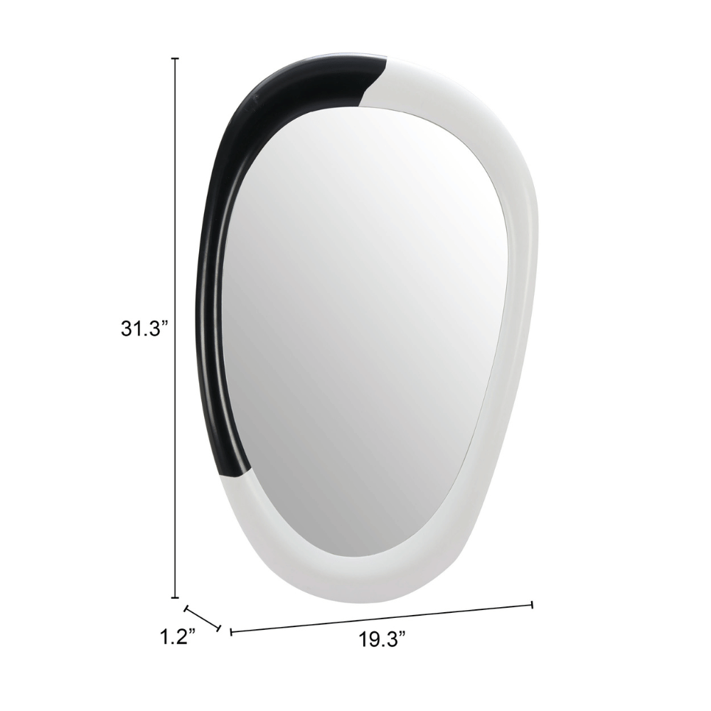 Muna Mirror White & Black
