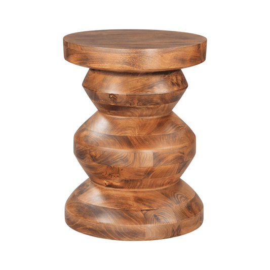 Walnut Kerala side table by Zuo featuring a sleek design and elegant finish, perfect for accenting any living space.