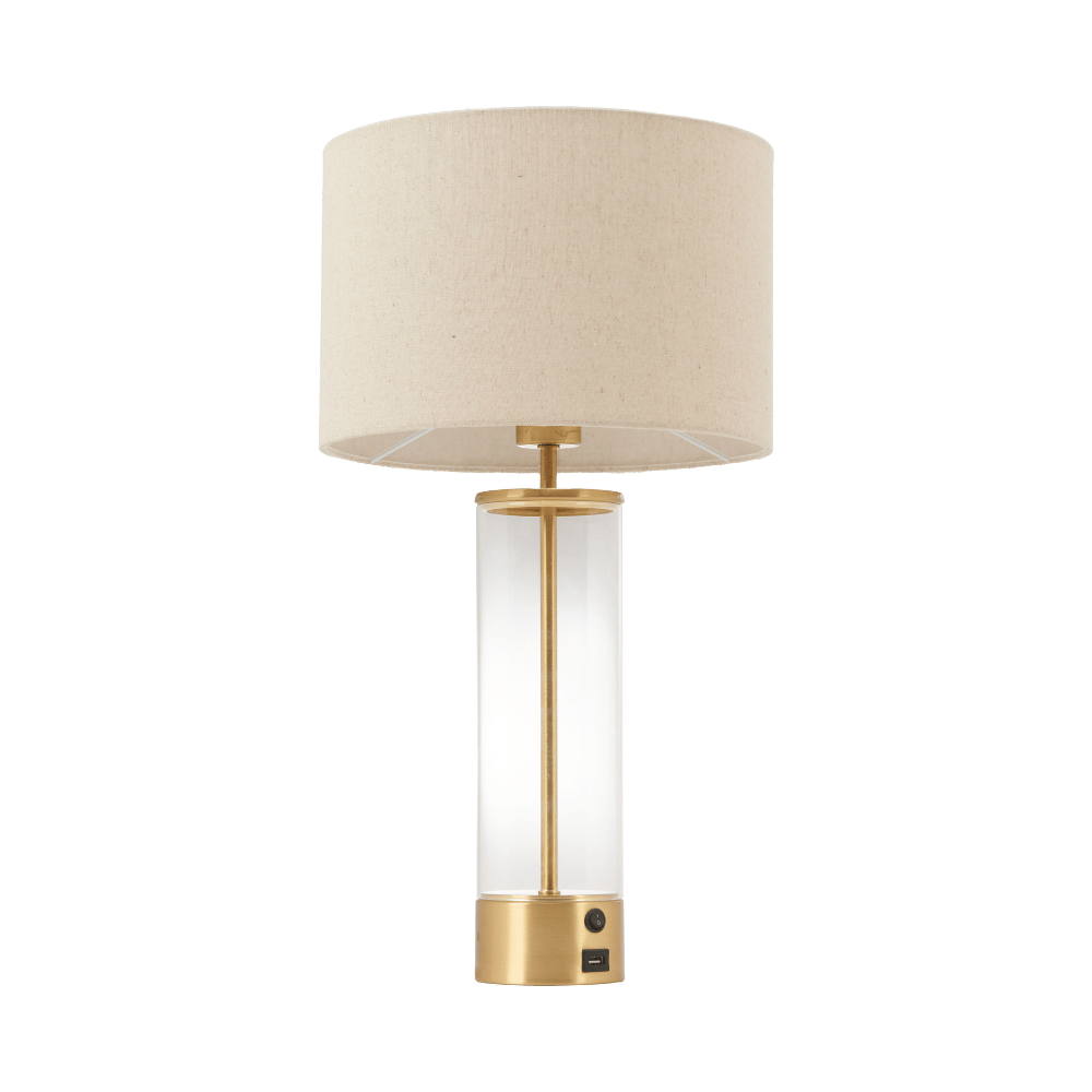 Boreal Table Lamp Beige & Gold
