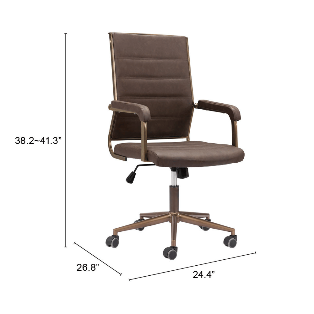Auction Office Chair Espresso