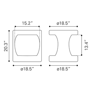Nuuk Side Table Black