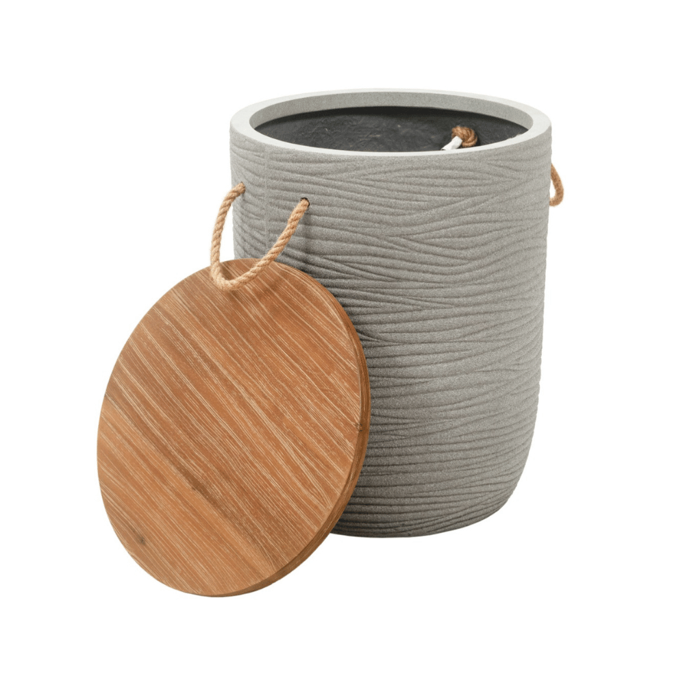 Biban Side Table Natural & Gray