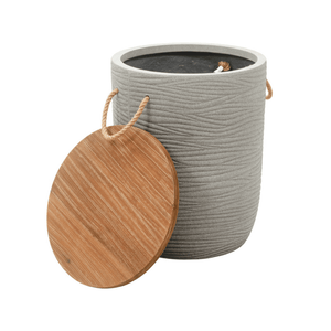 Biban Side Table Natural & Gray