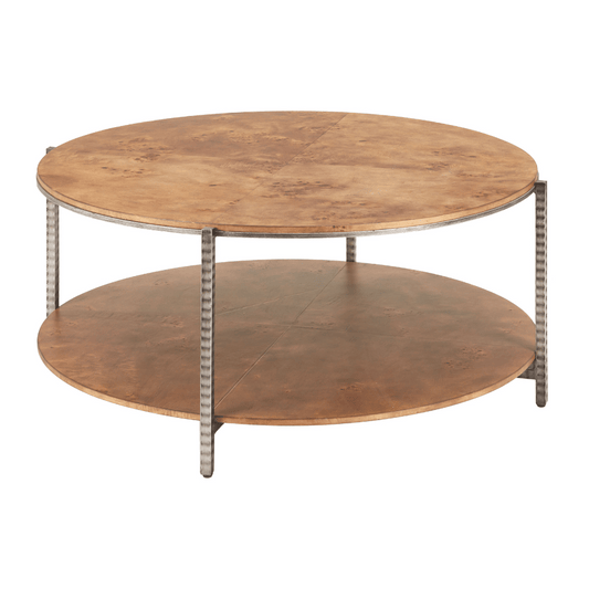 Brown Adna coffee table by Zuo, featuring a sleek design and sturdy construction, perfect for modern living spaces.