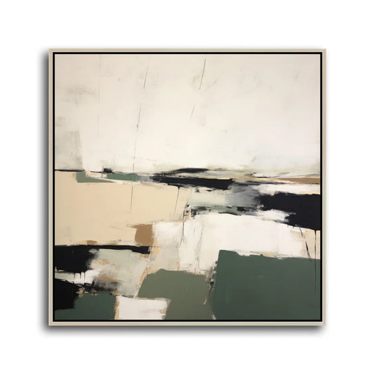 Composite I 42x42" Framed Mixed Media | Laguna Birch