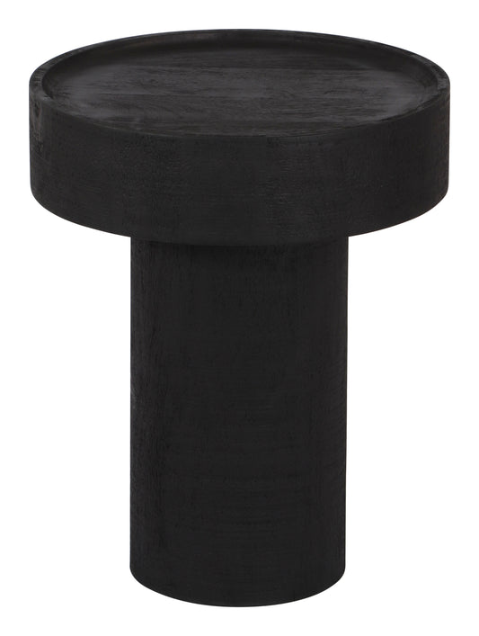 Black Zuo Watson side table with a sleek, modern design, ideal as an accent or side table in contemporary living spaces.