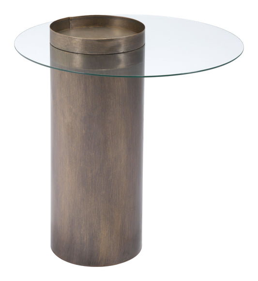 Emi End Table Antique Bronze - Elite Maison