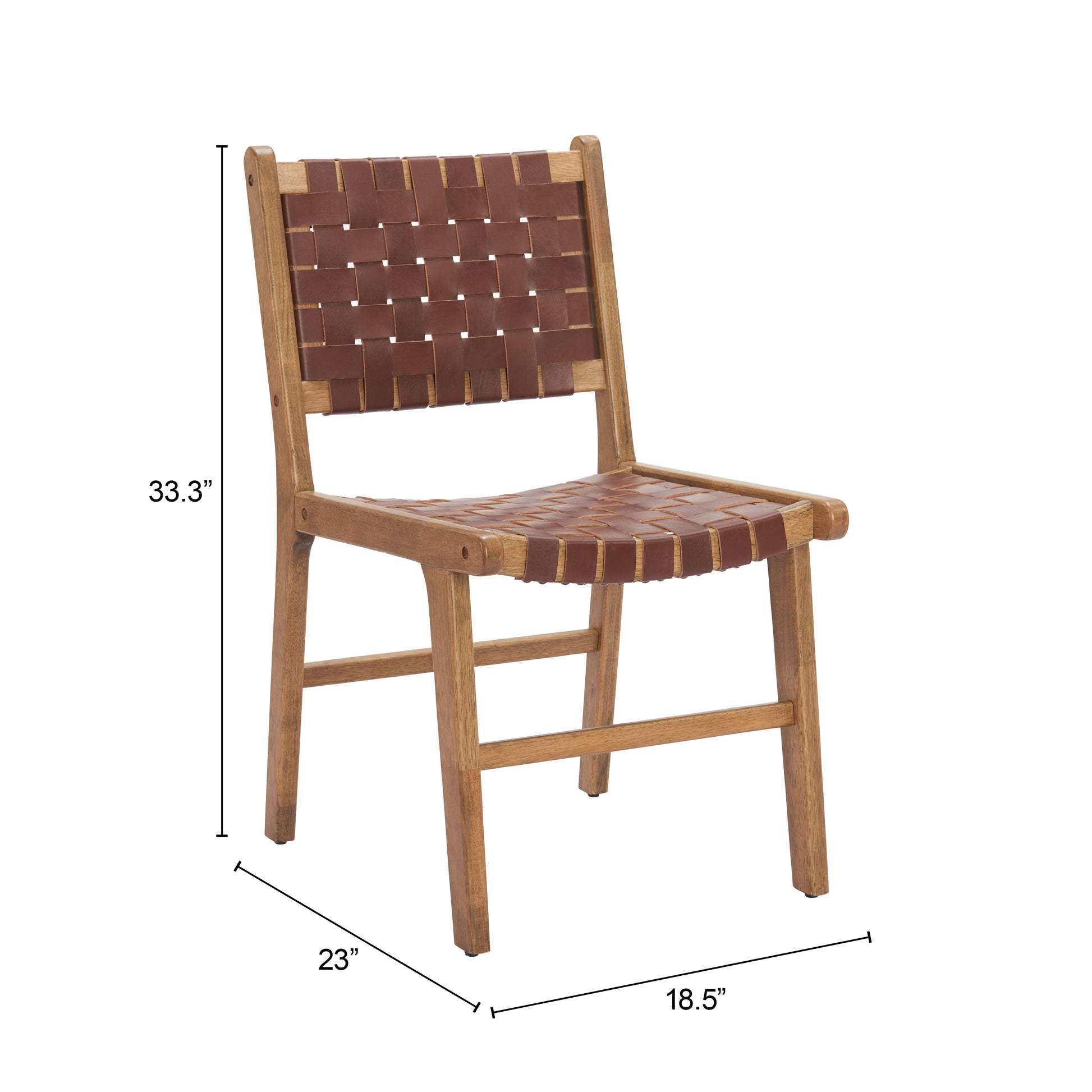 Bandoni Dining Chair Brown - Elite Maison