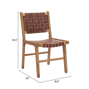 Bandoni Dining Chair Brown - Elite Maison