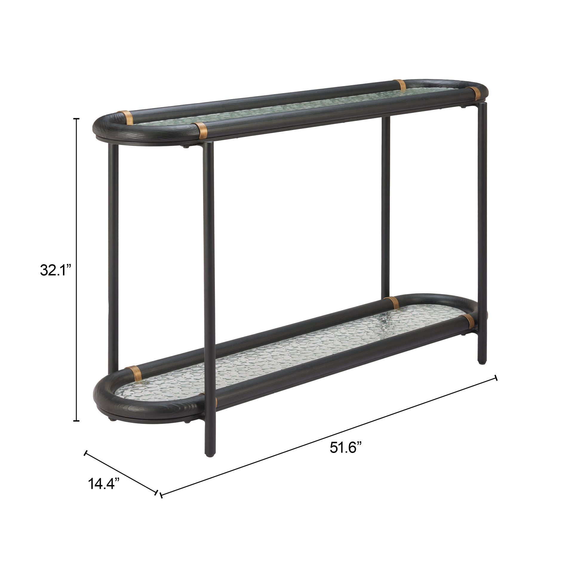 Aneis Console Table Black - Elite Maison
