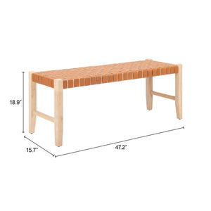 Bandini Bench Tan - Elite Maison