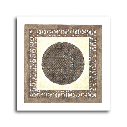 Hermes Amate Barkwood Decoupage Art | 24x24 Gallery Wrap | Elite Maison