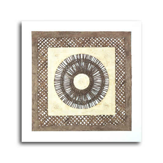 Helios Amate Barkwood Decoupage Art | 24x24 Gallery Wrap