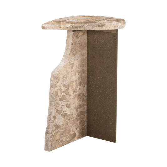 Surya Side Table Beige - Elite Maison