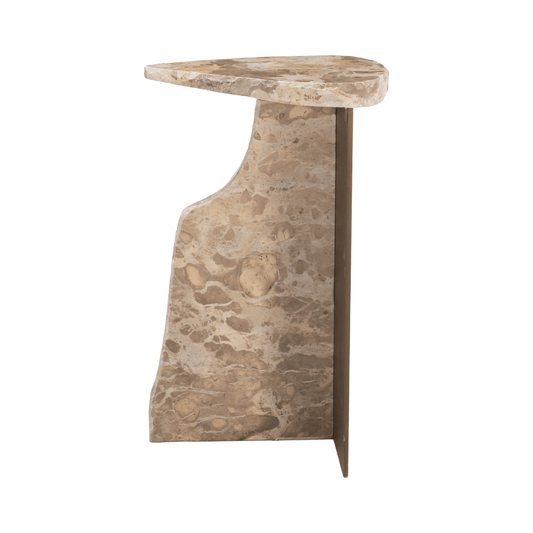 Surya Side Table Beige - Elite Maison