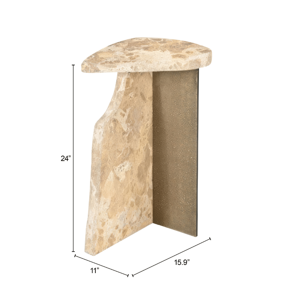Surya Side Table Beige