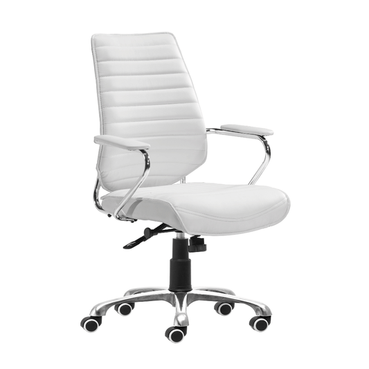 Enterprise Low Back Office Chair White - Elite Maison