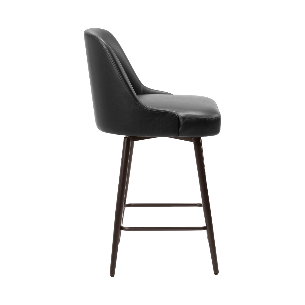 Keppel Swivel Counter Stool Black & Bronze
