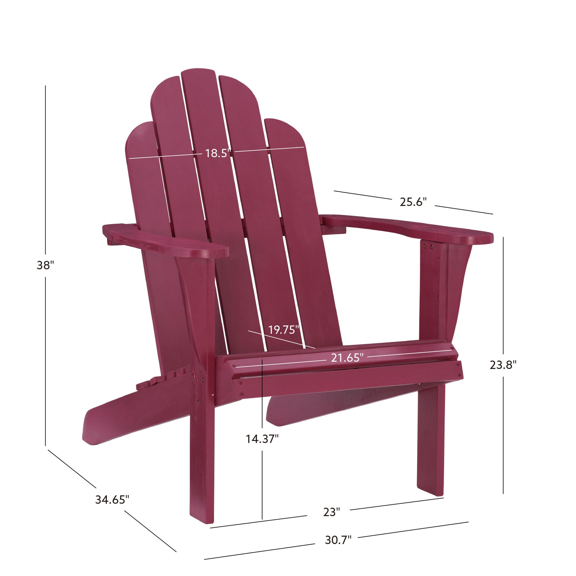 Adirondack Red Chair