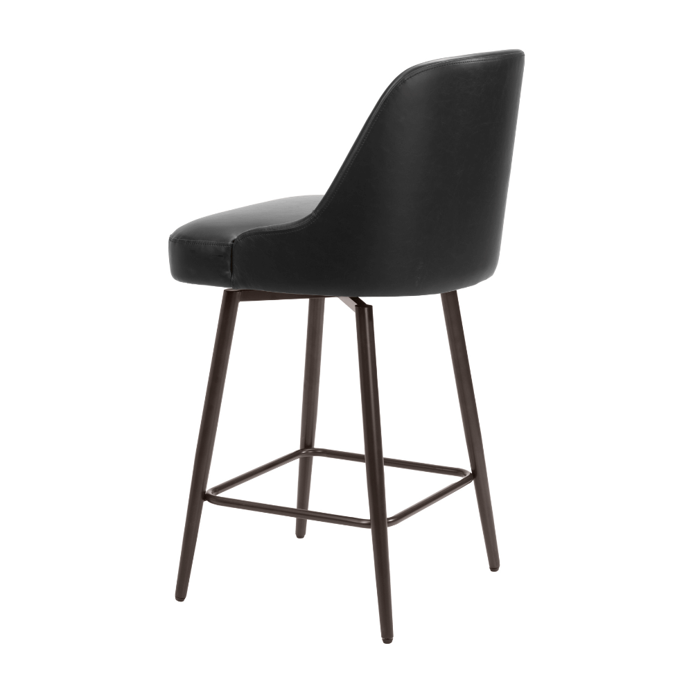 Keppel Swivel Counter Stool Black & Bronze