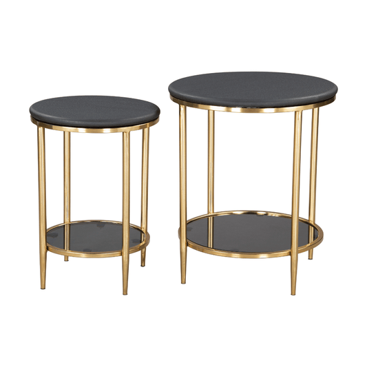 Koper Coffee Table Set Black - Elite Maison