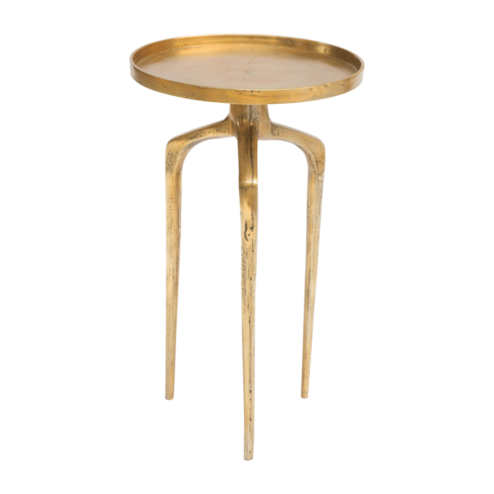Como Accent Table Set Antique Gold - Elite Maison