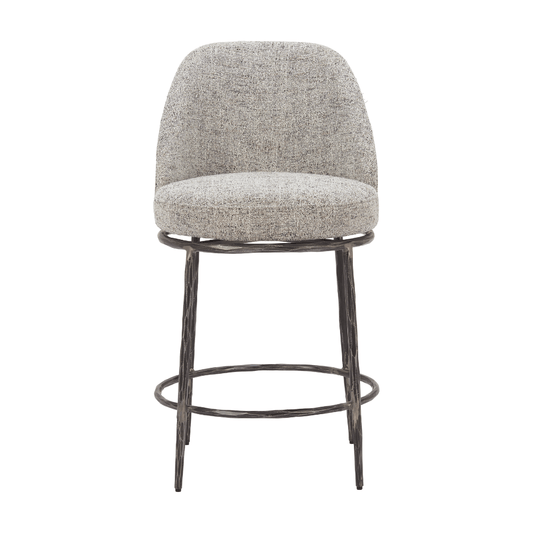 Nordhavn Swivel Counter Stool Gray - Elite Maison