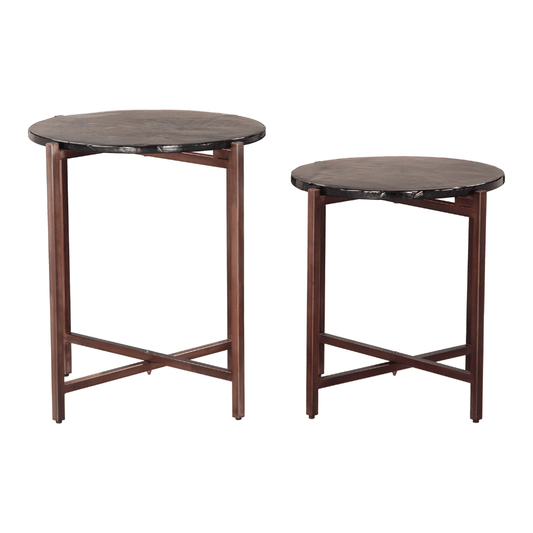 Gema Coffee Table Set Bronze - Elite Maison