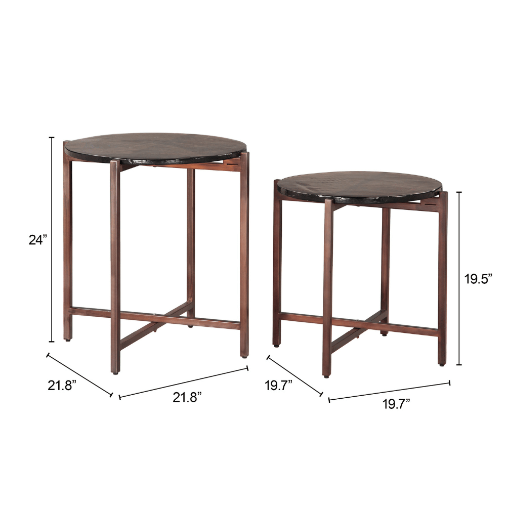 Gema Coffee Table Set Bronze